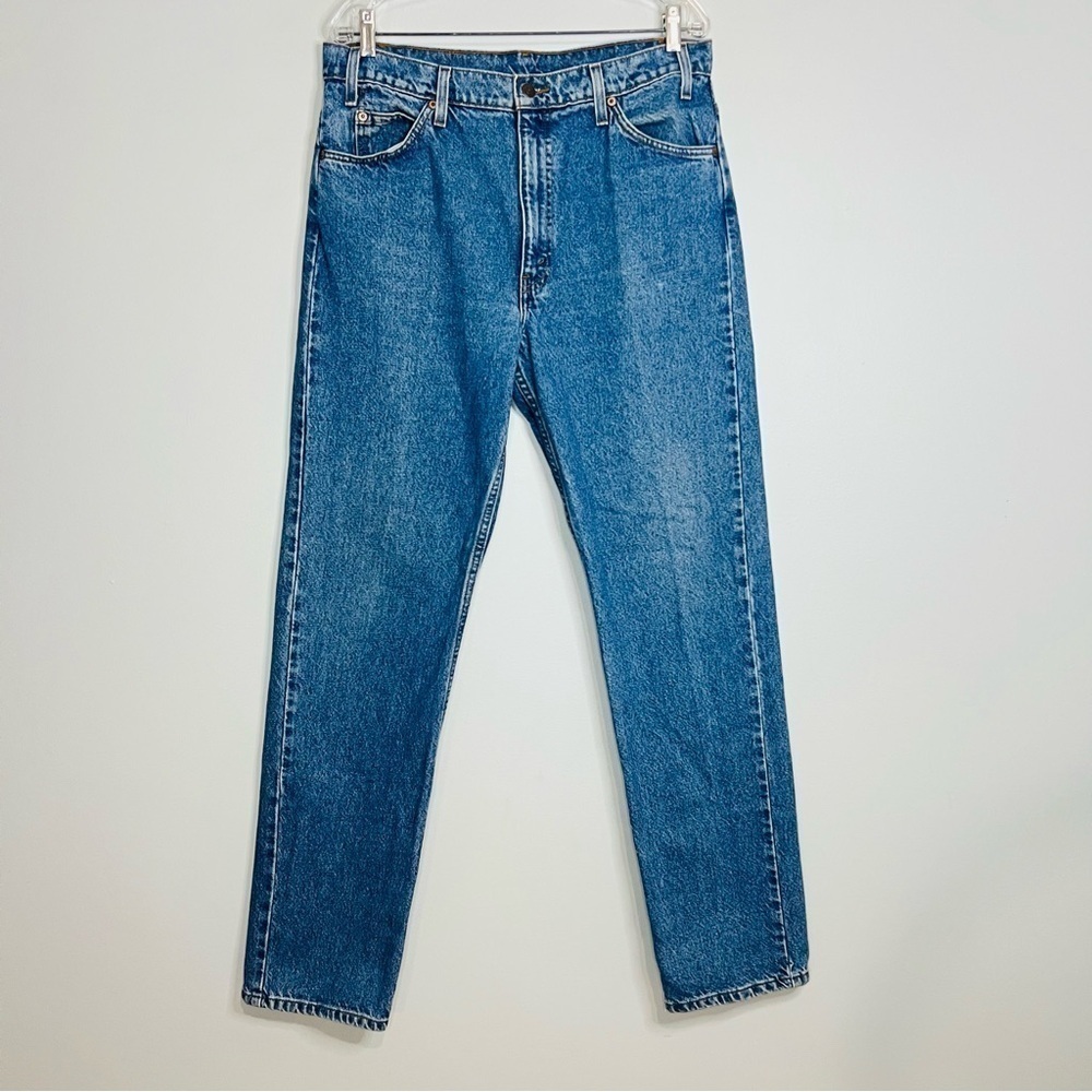 Vintage Levi’s Blue 505 Straight Leg Orange Tab Jeans 36W